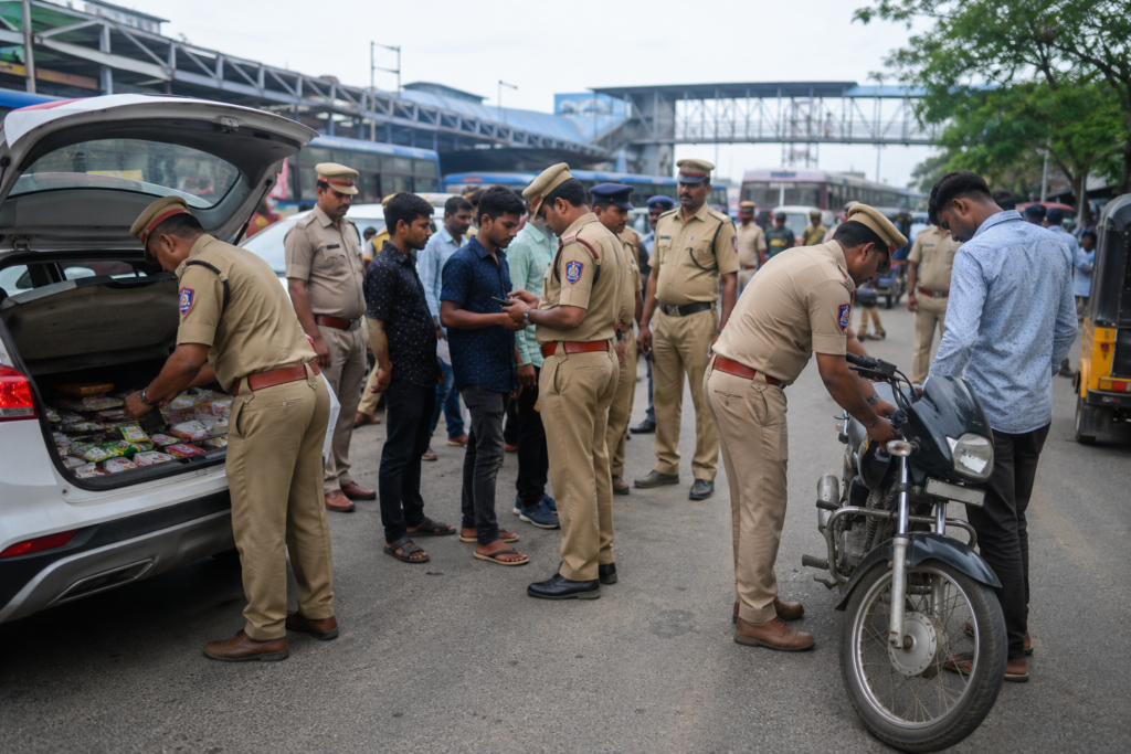 Nalgonda Police Conduct Massive Cordon and Search Operations, Seize Illegal Goods chatgpt image jun 18, 2026, 07 23 29 pm
