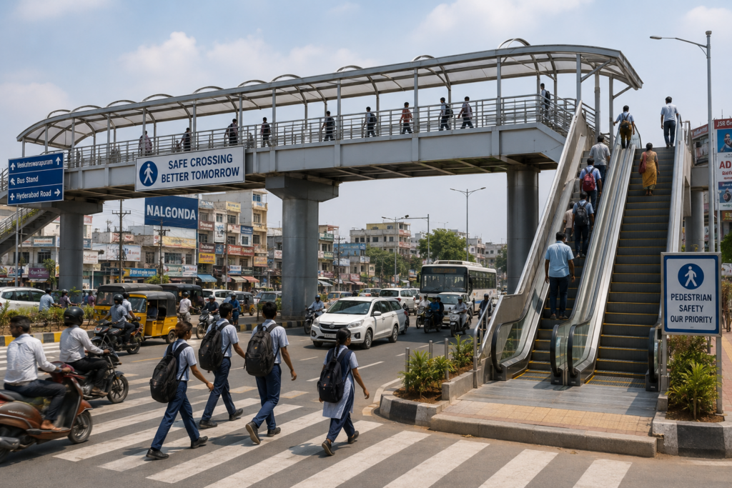 Authorities Plan Escalators and Foot-Over Bridges to Improve Pedestrian Safety in Nalgonda chatgpt image jun 18, 2026, 08 07 44 pm